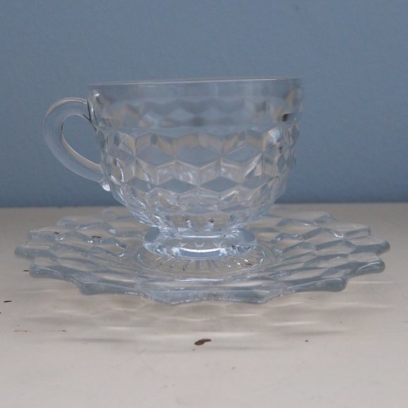 Fostoria Americana Cup and Saucer - Picture 1 of 7